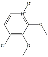 2-Methxy-3-Methoxy 4-Chloro Pyridine N-Oxide Struktur