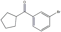 (3-bromophenyl)(cyclopentyl)methanone Struktur