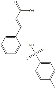 (E)-3-(2-(tosylamino)phenyl)acrylic acid Struktur