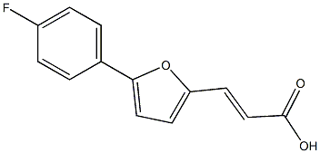 (E)-3-(5-(4-fluorophenyl)furan-2-yl)acrylic acid Struktur