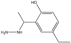 1-(1-(5-ethyl-2-hydroxyphenyl)ethyl)hydrazine Struktur