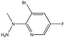 1-(3-bromo-5-fluoropyridin-2-yl)-1-methylhydrazine Struktur