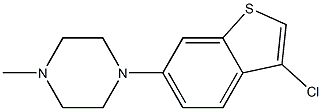 1-(3-chlorobenzo[b]thiophen-6-yl)-4-methylpiperazine Struktur