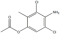 1-(4-Amino-3,5-dichloro-2-methyl-phenyl)-acetic acid Struktur