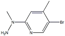 1-(5-bromo-4-methylpyridin-2-yl)-1-methylhydrazine Struktur