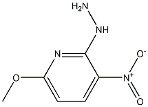 1-(6-methoxy-3-nitropyridin-2-yl)hydrazine Struktur