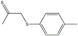 1-(p-tolylthio)propane-2-thione Struktur