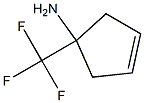 1-(trifluoromethyl)cyclopent-3-enamine Struktur