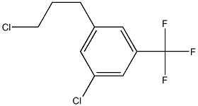 1-chloro-3-(3-chloropropyl)-5-(trifluoromethyl)benzene Struktur