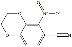 2,3-dihydro-5-nitrobenzo[b][1,4]dioxine-6-carbonitrile Struktur