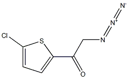 2-azido-1-(5-chlorothiophen-2-yl)ethanone Struktur