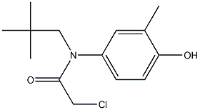 2-chloro-N-(4-hydroxy-3-methylphenyl)-N-neopentylacetamide Struktur