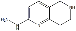 2-hydrazino-5,6,7,8-tetrahydro-[1,6]naphthyridine Struktur