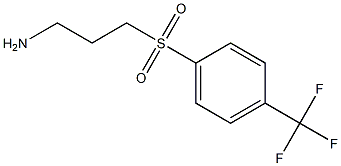 3-(4-(trifluoromethyl)phenylsulfonyl)propan-1-amine Struktur