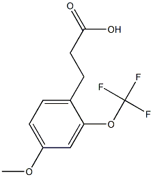 3-(4-methoxy-2-(trifluoromethoxy)phenyl)propanoic acid Struktur