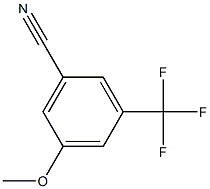 3-(trifluoromethyl)-5-methoxybenzonitrile Struktur