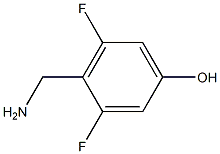 4-(aminomethyl)-3,5-difluorophenol Struktur