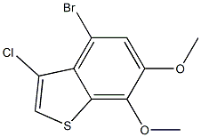 4-bromo-3-chloro-6,7-dimethoxybenzo[b]thiophene Struktur