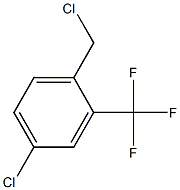 4-chloro-1-(chloromethyl)-2-(trifluoromethyl)benzene Struktur