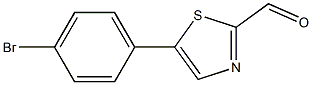 5-(4-bromophenyl)thiazole-2-carbaldehyde Struktur