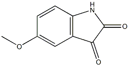 5-methoxyindoline-2,3-dione Struktur