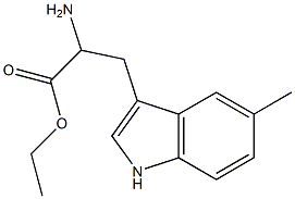 ethyl 2-amino-3-(5-methyl-1H-indol-3-yl)propanoate Struktur