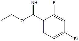 ethyl 4-bromo-2-fluorobenzylimidate Struktur