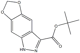 tert-butyl 1H-[1,3]dioxolo[4,5-f]indazole-3-carboxylate Struktur