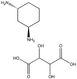 trans-cyclohexane-1,3-diamine tartrate salt Struktur