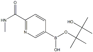 2-(Methylcarbamoyl)pyridine-5-boronic acid, pinacol ester Struktur