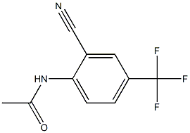 N1-[2-Cyano-4-(trifluoromethyl)phenyl]Acetamide Struktur