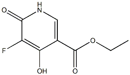 Ethyl 5-Fluoro-4-Hydroxy-6-Oxo-1,6-Dihydropyridine-3-Carboxylate Struktur