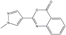 2-(1-methyl-1H-pyrazol-4-yl)-4H-benzo[d][1,3]oxazin-4-one Struktur