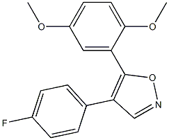 5-(2,5-dimethoxyphenyl)-4-(4-fluorophenyl)isoxazole Struktur