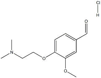 4-(2-Dimethylamino-ethoxy)-3-methoxy-benzaldehydehydrochloride Struktur