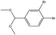 3,4-Dibromobenzaldehyde dimethyl acetal Struktur