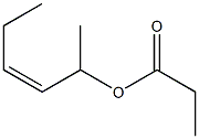 CIS-3,TRANS-2-HEXENYL PROPIONATE Struktur