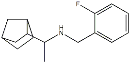 (1-{bicyclo[2.2.1]heptan-2-yl}ethyl)[(2-fluorophenyl)methyl]amine Struktur