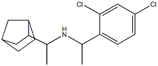 (1-{bicyclo[2.2.1]heptan-2-yl}ethyl)[1-(2,4-dichlorophenyl)ethyl]amine Struktur