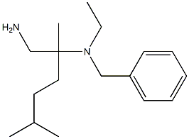 (1-amino-2,5-dimethylhexan-2-yl)(benzyl)ethylamine Struktur