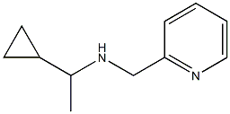 (1-cyclopropylethyl)(pyridin-2-ylmethyl)amine Struktur