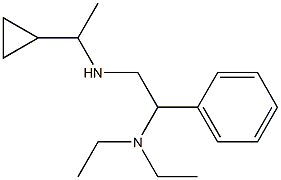 (1-cyclopropylethyl)[2-(diethylamino)-2-phenylethyl]amine Struktur