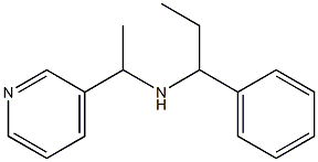 (1-phenylpropyl)[1-(pyridin-3-yl)ethyl]amine Struktur