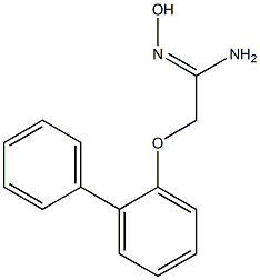 (1Z)-2-(1,1'-biphenyl-2-yloxy)-N'-hydroxyethanimidamide Struktur