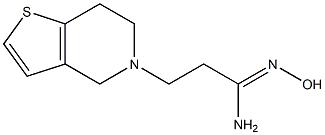 (1Z)-3-(6,7-dihydrothieno[3,2-c]pyridin-5(4H)-yl)-N'-hydroxypropanimidamide Struktur