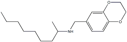 (2,3-dihydro-1,4-benzodioxin-6-ylmethyl)(nonan-2-yl)amine Struktur