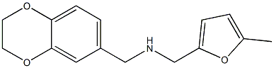 (2,3-dihydro-1,4-benzodioxin-6-ylmethyl)[(5-methylfuran-2-yl)methyl]amine Struktur