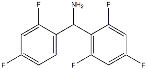 (2,4-difluorophenyl)(2,4,6-trifluorophenyl)methanamine Struktur