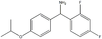 (2,4-difluorophenyl)[4-(propan-2-yloxy)phenyl]methanamine Struktur