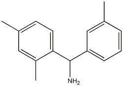 (2,4-dimethylphenyl)(3-methylphenyl)methanamine Struktur